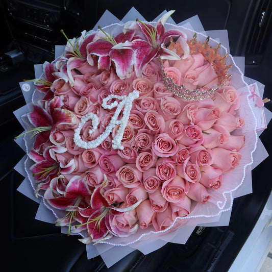 100 Lily Bouquet